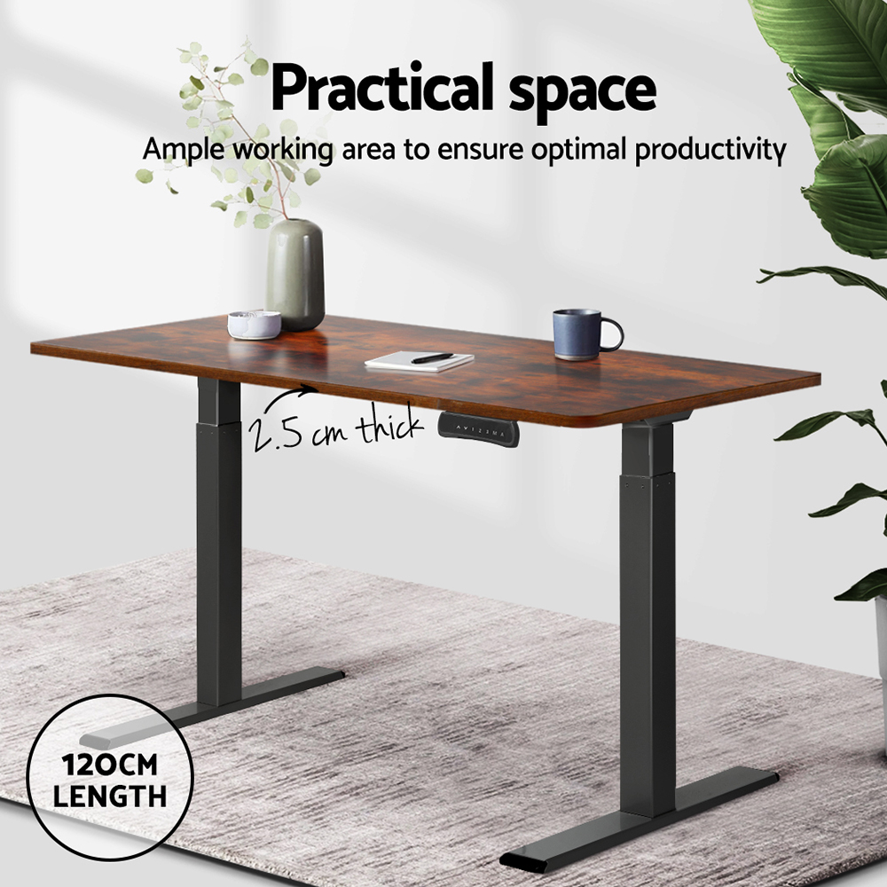 环保防刮桌面 120cm x 60cm 2.5cm厚度 适配电动升降桌 现代简约风格 多种颜色选择 轻松安装 适合家庭办公