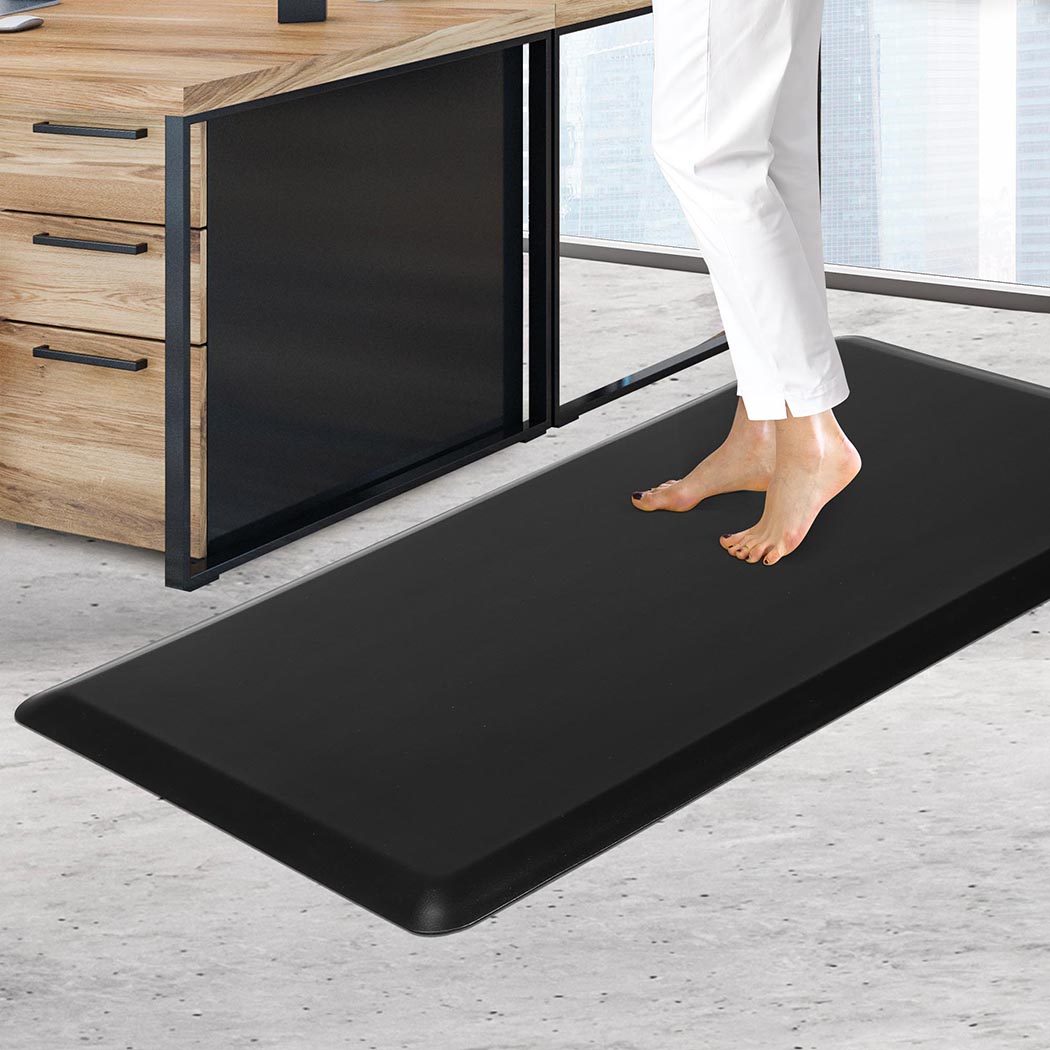 抗疲劳站立垫防滑舒适厨房办公用垫子灰色棕色黑色50cm x 80cm适合长时间站立减轻身体压力