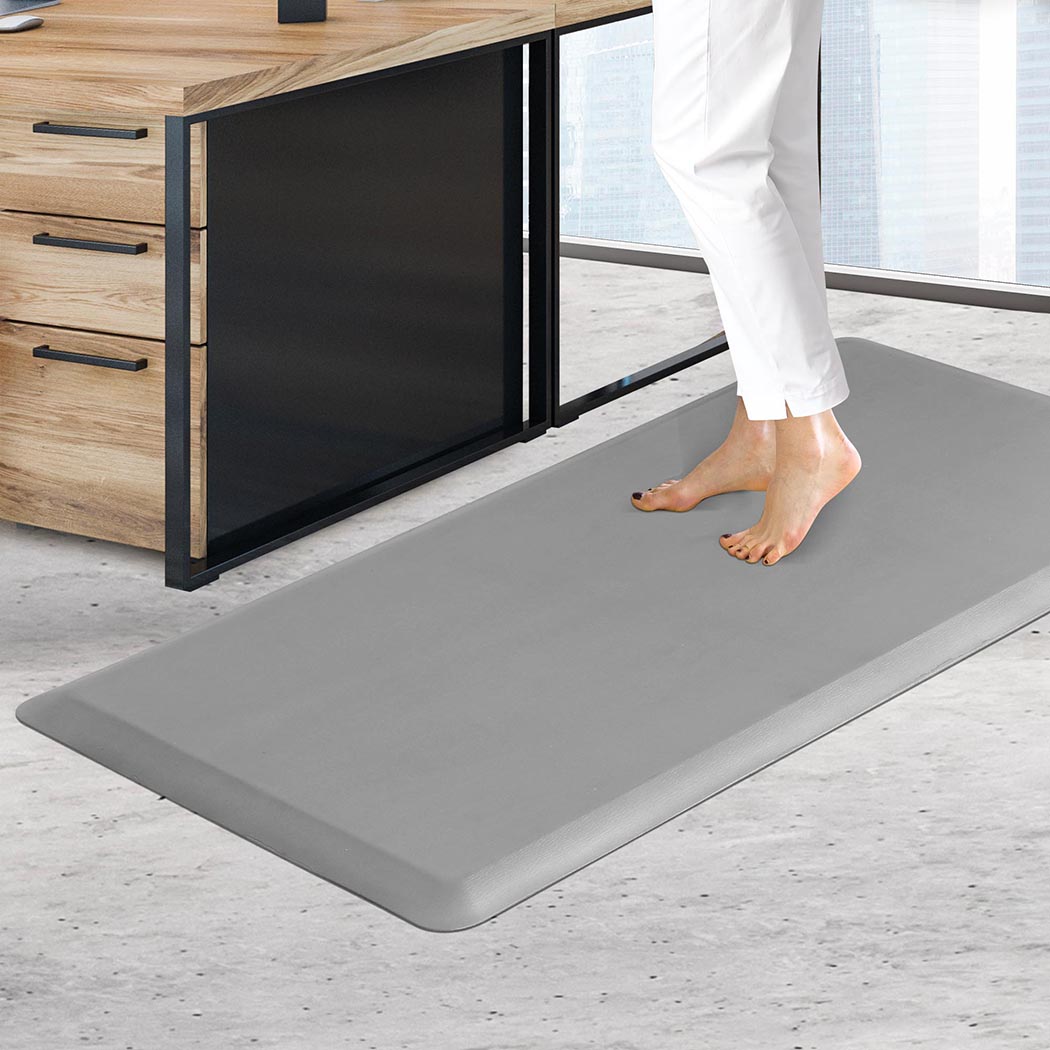 抗疲劳站立垫防滑舒适厨房办公用垫子灰色棕色黑色50cm x 80cm适合长时间站立减轻身体压力