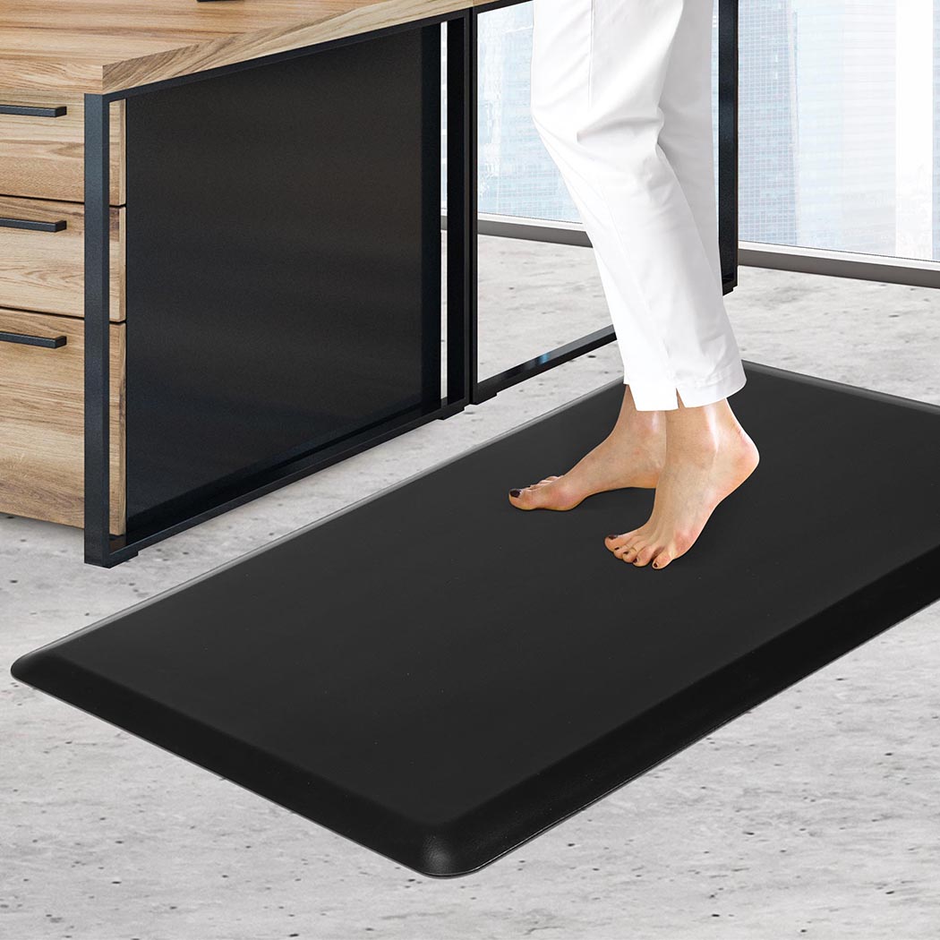 抗疲劳站立垫防滑舒适厨房办公用垫子灰色棕色黑色50cm x 80cm适合长时间站立减轻身体压力