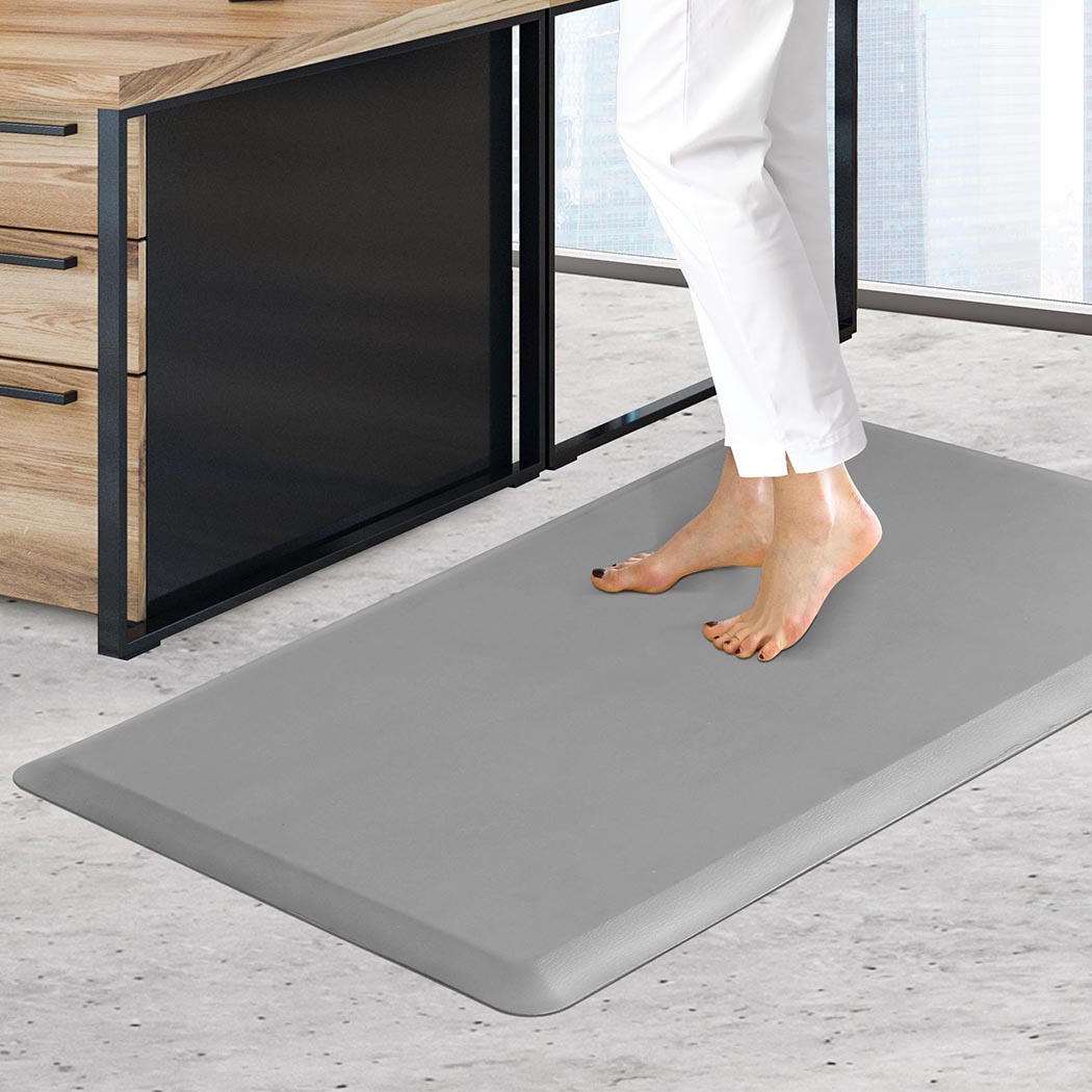 抗疲劳站立垫防滑舒适厨房办公用垫子灰色棕色黑色50cm x 80cm适合长时间站立减轻身体压力