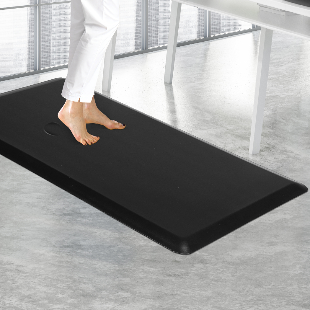 抗疲劳站立垫防滑舒适厨房办公用垫子灰色棕色黑色50cm x 80cm适合长时间站立减轻身体压力