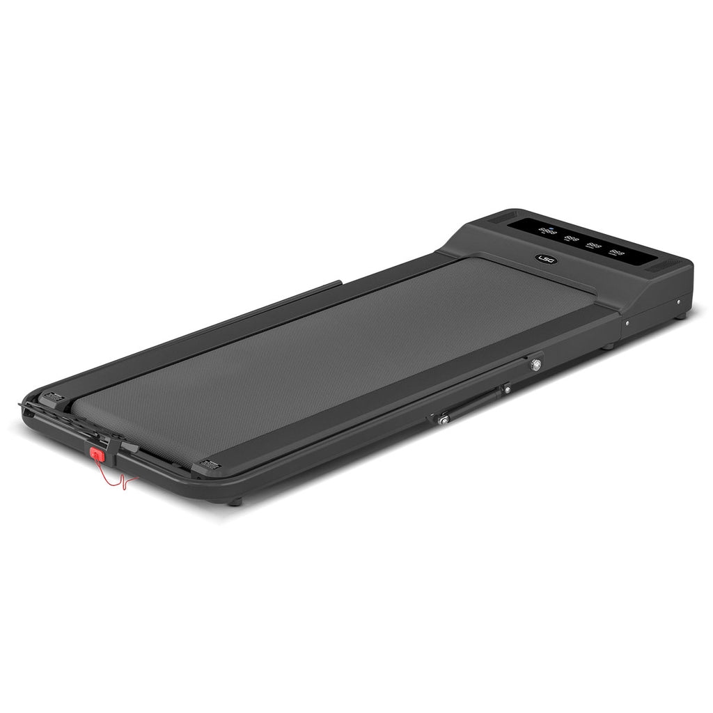 家用电动跑步机静音设计可调速度心率监测120kg承重适合健身办公桌组合使用