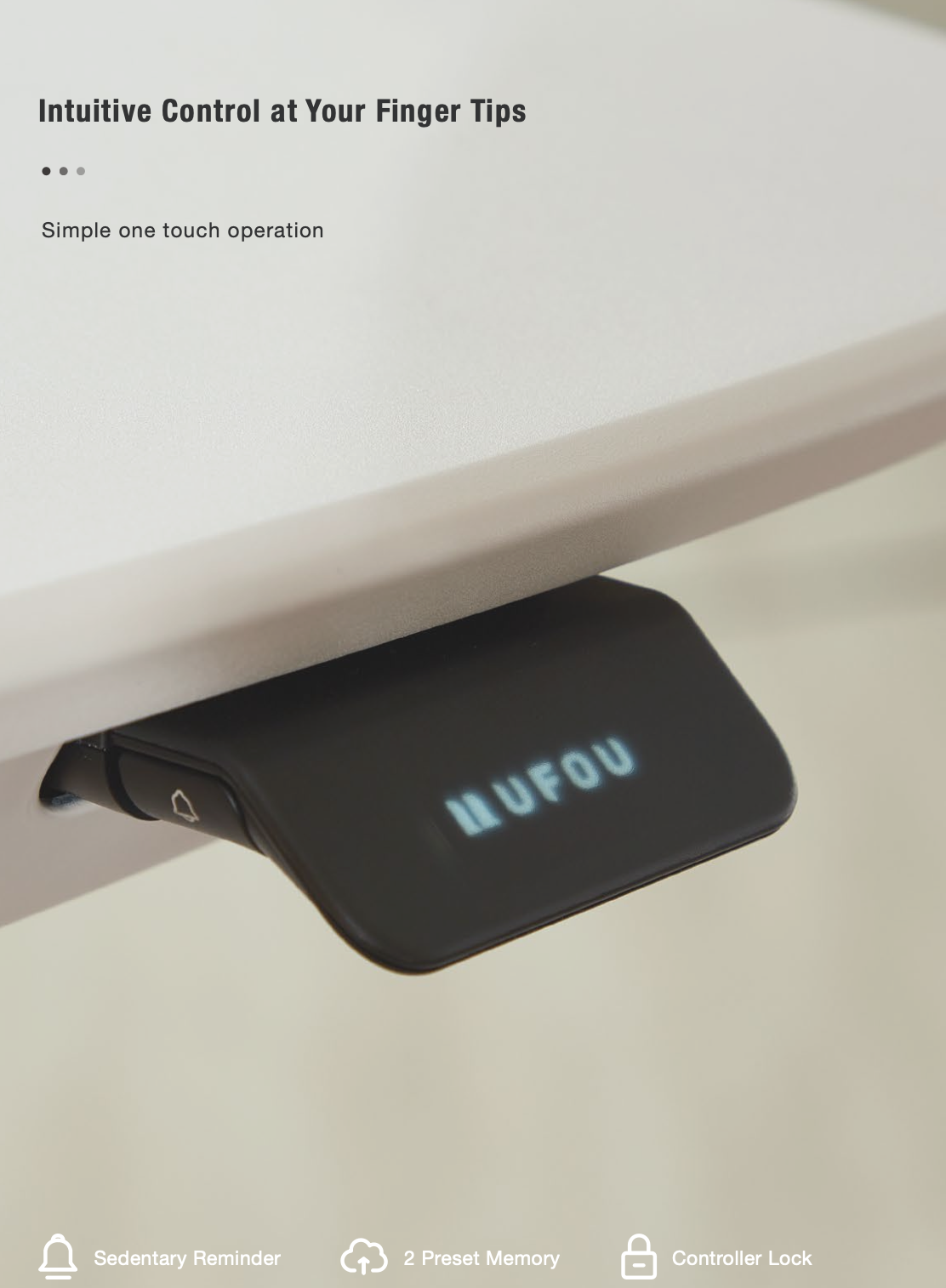 可调节升降书桌 适合小空间 家庭办公学习 Ergonomic设计 省空间 现代简约风格 白色 1200x720mm